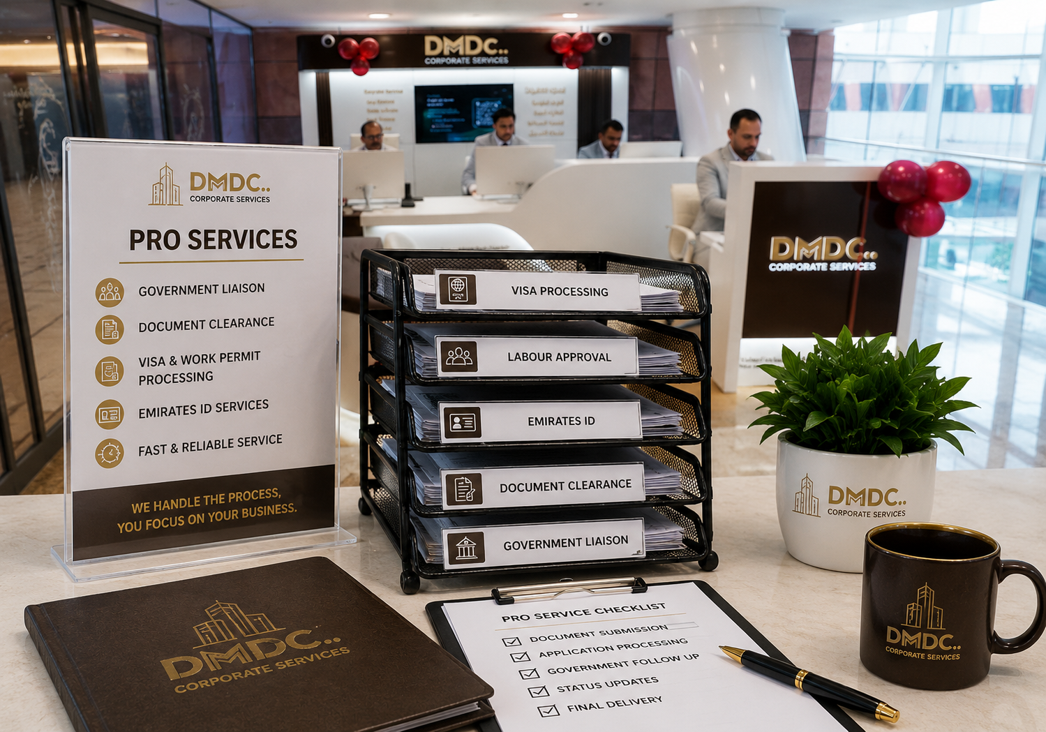 Replaceable reference visual for PRO Services in Dubai